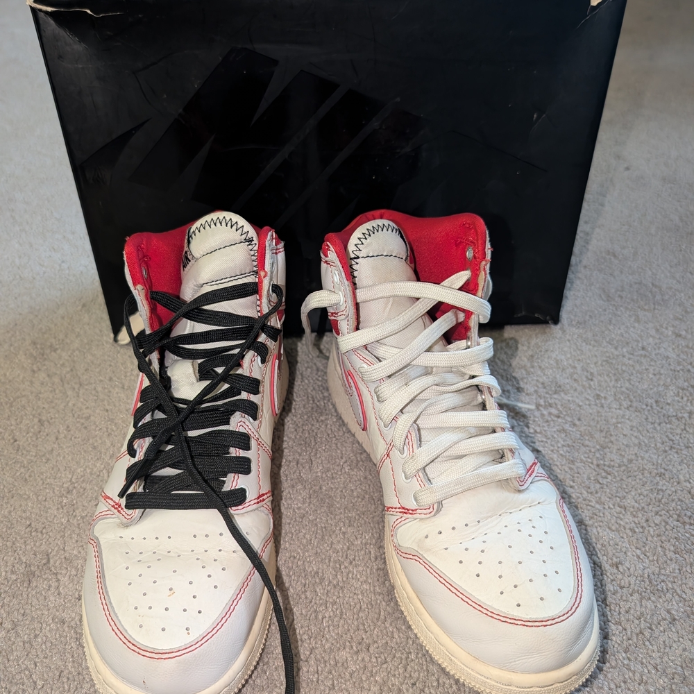 Nike Kids Sneakers - White and Red